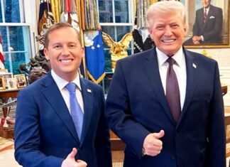 US Ambassador Sergio Gor with Donald trump