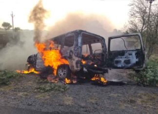 Four family members, including local Cong leader, die as moving SUV catches fire in Ajmer