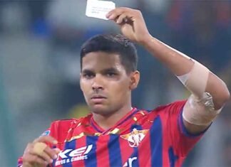 Akash Singh chit celebration in IPL