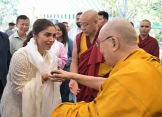 Bhumi Pednekar shares glimpse of her ‘inward journey’ as she meets Dalai Lama Bhumi Pednekar meets Dalai Lama