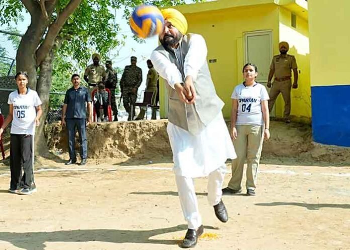 CM Mann Plays Volleyball