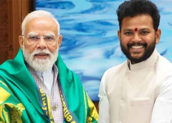 Civil Aviation Minister Ram Mohan Naidu meetsPM Modi