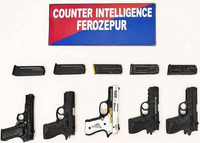 Counter Intelligence Ferozepur five Glock pistols