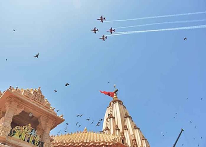 IAF jet air show Suryakiran display to mark Somnath Temple