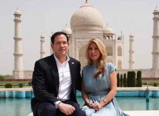 Marco Rubio, wife Jeanette visit Taj Mahal and Jaipur’s Amber Fort Marco Rubio visits Taj Mahal with wife Jeanette