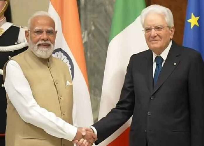PM Modi meets Italian President Sergio Mattarella