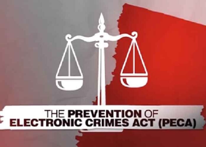 Prevention of Electronic Crimes Act PECA Sign Logo