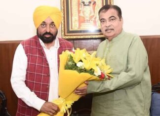 Punjab CM Mann meets Nitin Gadkari
