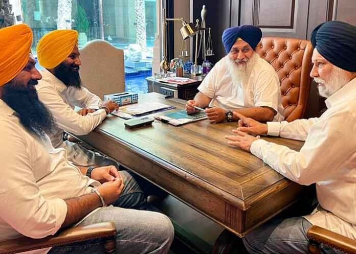 SAD delegation Sukhbir Badal