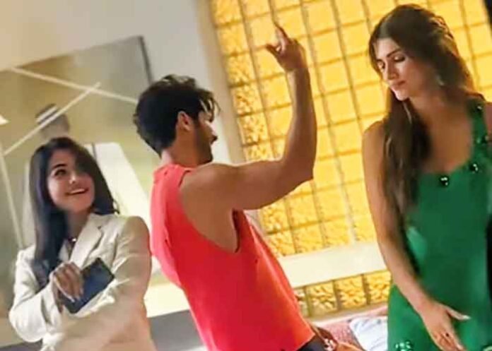 Shahid Kapoor BTS video with Kriti Sanon Rashmika Mandanna