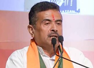 Suvendu Adhikari on mic