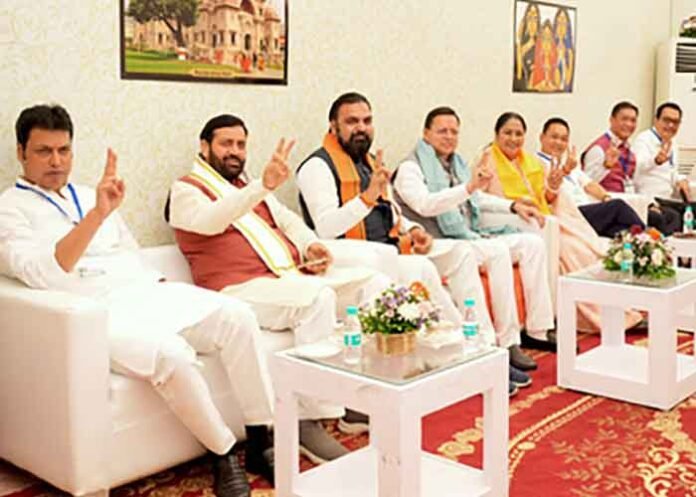 Suvendu Adhikari sworn celebrations by Northeast leaders CMs