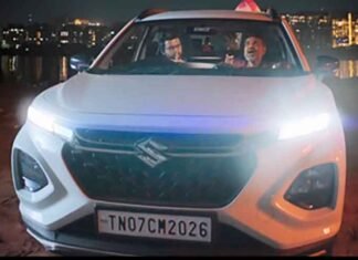 TVK Vijay in car marked TN 07 CM 2026