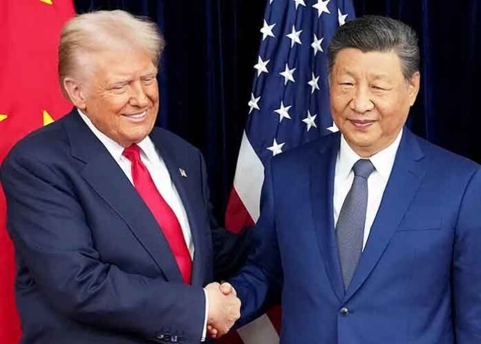 US Donald Trump and China President Xi Jinping