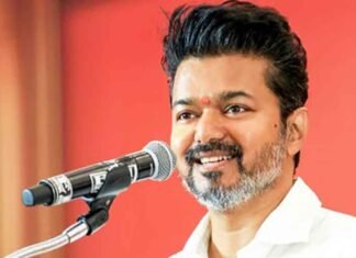 Vijay TVK on mic