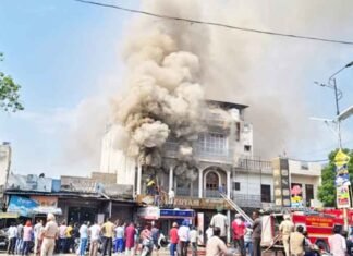 A restaurant fire in Ferozepur Cantonment