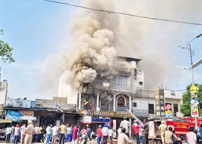 A restaurant fire in Ferozepur Cantonment