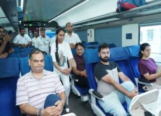 Ahmedabad Railway Division conducts yoga sessions on moving Vande Bharat trains for first time