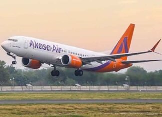 Akasa Air begins operations from Noida Airport, launches flights to Navi Mumbai and Bengaluru Akasa Air Flight Plane
