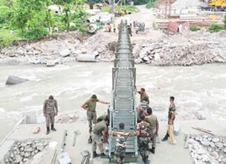 Army restores Siliguri-Mirik link with foot bridge Army restores Siliguri-Mirik link with foot bridge