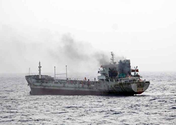 Attack on vessel off Oman coast ship
