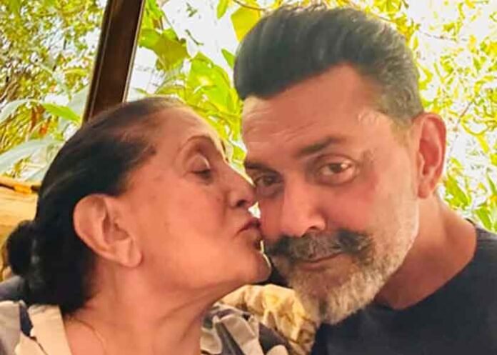 Bobby Deol with mother Prakash Kaur