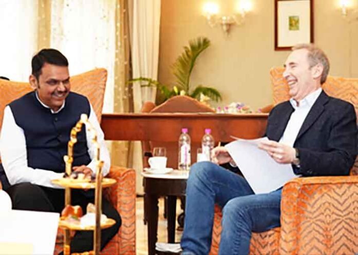 CM Devendra Fadnavis meets Amazon CEO Andy Jassy