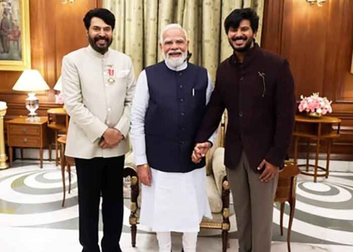 Dulquer Salmaan with PM Modi