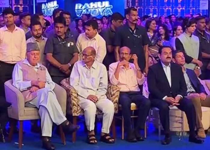 Gautam Adani Devendra Fadnavis Farooq Abdullah attend Revati Sule wedding