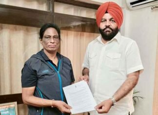 Amritsar MP Aujla Raises Jaskaran Singh’s Exclusion from National Volleyball Team Camp With IOA President PT Usha Gurjeet Singh Aujla meets PT Usha