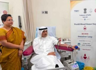 India organises blood donation camp in Kuwait