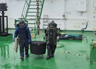 Indian Navy recovers unexploded missile warhead from merchant tanker off Kochi