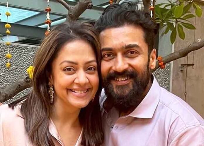 Jyotika with Husband Suriya