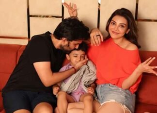Kajal Aggarwal shares adorable Father’s Day moment as hubby Gautam kisses their son Kajal Aggarwal with husband Gautam Kitchlu and son Neil