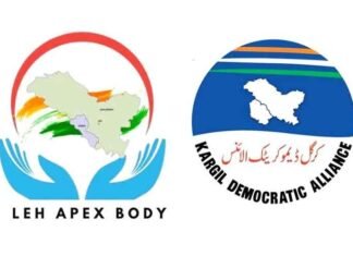 Complete shutdown in Ladakh on LAB & KDA call Leh Apex Body LAB Kargil Democratic Alliance KDA Logo