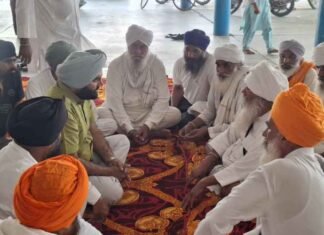 Amritsar MP Gurjeet Aujla Visits Sri Damdama Sahib, Expresses Grief Over Demise of Baba Mukhtar Singh & Sewadar Ajepal Singh