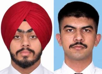 MRSAFPI Mohali cadets Sukhraj Singh Heera and Jasnoor Singh