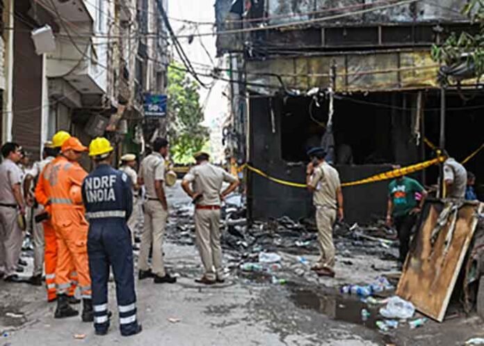 Malviya Nagar Building fire