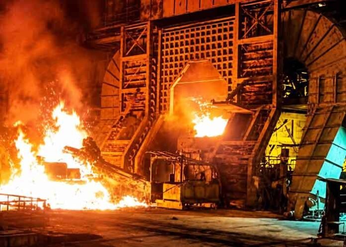 Molten steel ladle exploded at Visakhapatnam Steel Plant