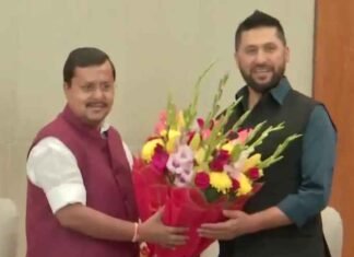 Nepal ruling RSP chief Rabi Lamichhane meets BJP president Nitin Nabin in Delhi
