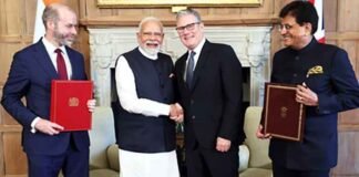 PM Modi Keir Starmer Piyush Goyal India UK