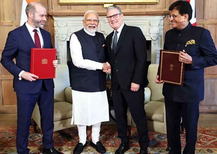 PM Modi Keir Starmer Piyush Goyal India UK