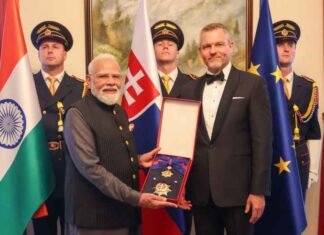 Slovakia confers its highest honour on PM Modi
