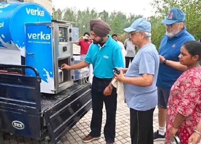PPCB and Verka launch a milk vending van