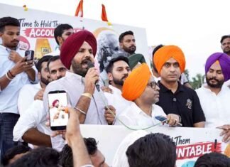 Punjab Youth Congress holds Mohali Mashaal March