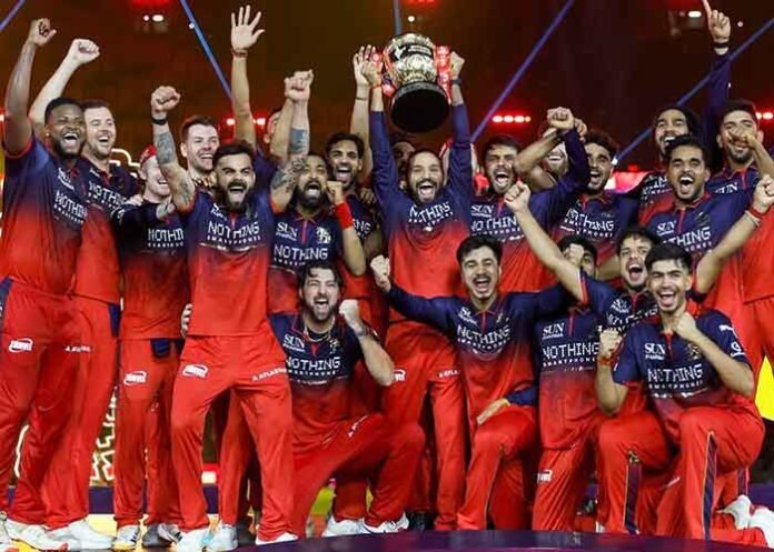 RCB wins IPL 2026 Trophy