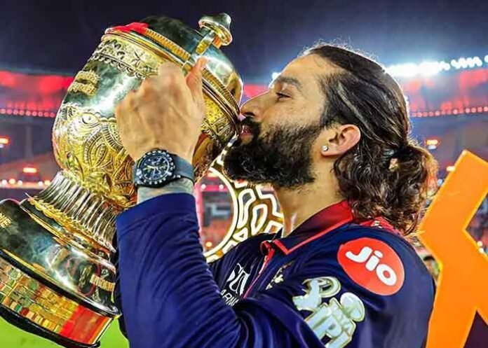 Rajat Patidar with IPL Trophy