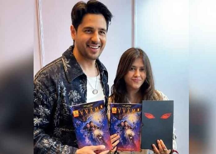Sidharth Malhotra with Ekta Kapoor