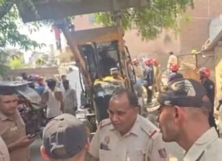 Suspected cylinder blast triggers building collapse in Delhi’s Mukundpur, six injured