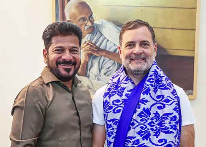 Telangana CM Revanth Reddy meets Rahul Gandhi